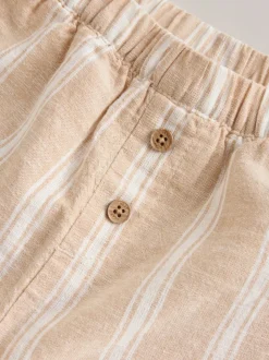 Rayure blanche/orange - Ensemble chemise et pantalon bébé (0mois-3ans)