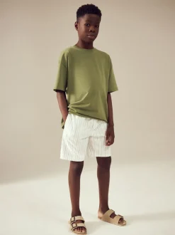 Rayure Ecru - Short en lin Blend (3-16ans)