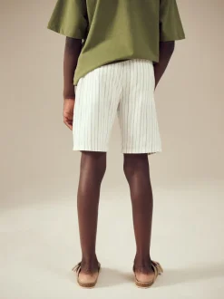 Rayure Ecru - Short en lin Blend (3-16ans)