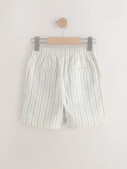 Rayure Ecru - Short en lin Blend (3-16ans)