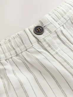 Rayure Ecru - Short en lin Blend (3-16ans)