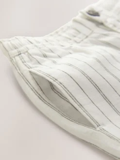 Rayure Ecru - Short en lin Blend (3-16ans)