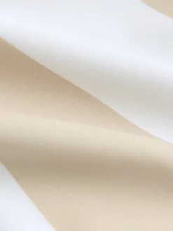 Rayures blanches neutres - Maillot de bain Sunsafe All-In-One (3mths-7yrs)