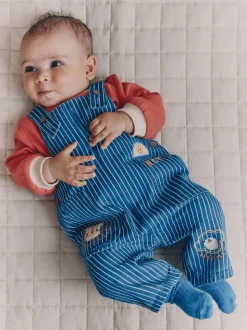 Rayures Character brillantes - Ensemble salopette et body en jean bébé (0 mois-2 ans)