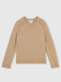 Reiss - Pull à col ras du cou en laine mélangée Cloud