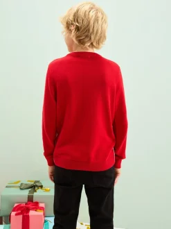 Renne rouge - Pull de Noël (3-16 ans)