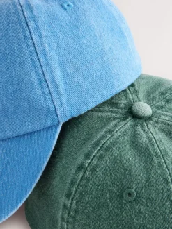 Requin/crabe - Lot de 2 casquettes délavées (3mois à10ans)