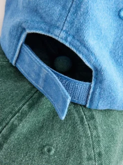 Requin/crabe - Lot de 2 casquettes délavées (3mois à10ans)