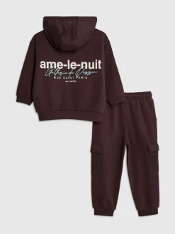 River Island Ensemble Ame Le Nuit en nylon sweat à capuche et jogging