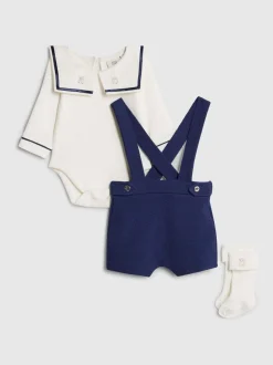 River Island Ensemble barboteuse et short à col marin