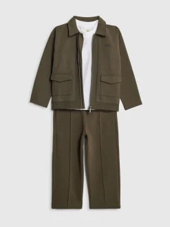 River Island Ensemble Harrington texturé 3 pièces pour Jeunes garçons