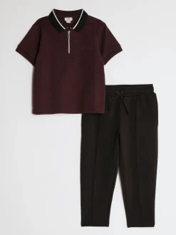 River Island Ensemble polo et jogging ottoman