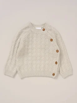 Rock-A-Bye Baby Boutique Ensemble cardigan et leggings à pieds gris bébé en maille