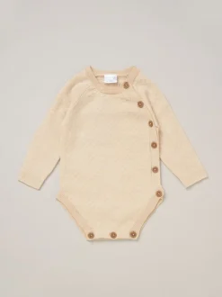 Rock-A-Bye Baby Boutique Ensemble 3pièces avec bodys, leggings et chapeaux marron en maille pour bébé