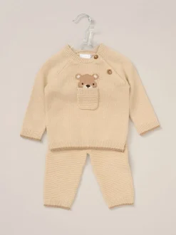 Rock-A-Bye Baby Boutique True Knit Marron Cardigan Tenues Pantalons
