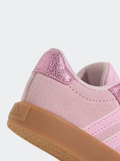 Rose - adidas Vl Cour 3.0 Baskets enfant à crochets et boucles