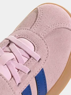 Rose - adidas Vl Cour 3.0 Baskets enfant à crochets et boucles