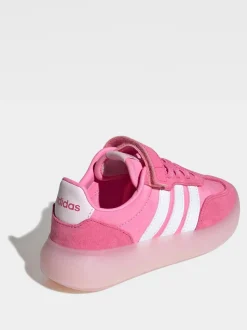 Rose - Baskets adidas Barreda Decode élastique pour enfant à lacets élastiques