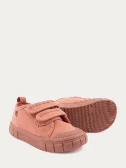 Rose - Baskets KIDLY BY MORI en toile à bande déchirée