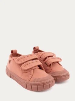 Rose - Baskets KIDLY BY MORI en toile à bande déchirée