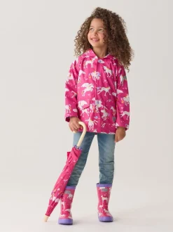 Rose - Bottes de pluie Hatley Shark Frenzy roses