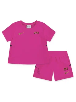 Rose - Nike ensemble t-shirt et short de football Little Kids Kylian Mbappe
