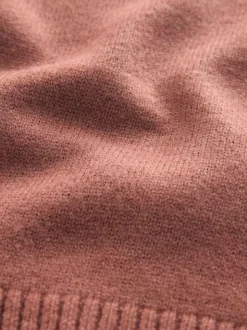 Rose blush NYC - Pull col rond en maille (3mois-7ans)