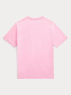Rose clair - T-shirt Polo Ralph Lauren jersey à manches courtes