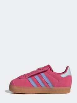 Rose foncé - Adidas Originals Baskets Gazelle Comfort Closure élastiques pour Bébé