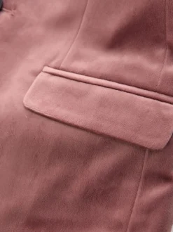 Rose pâle - Blazer en velours (3-16ans)