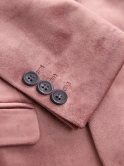Rose pâle - Blazer en velours (3-16ans)