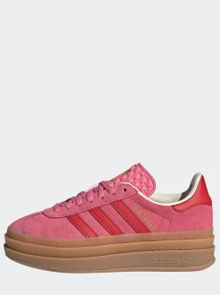 Rose rose - Baskets Adidas Original Gazelle Bold Junior