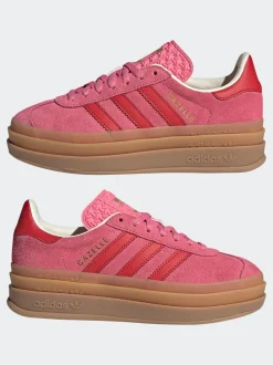 Rose rose - Baskets Adidas Original Gazelle Bold Junior