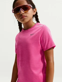 Rose rythème - T-shirt Nike Miler Dri-FIT à manches courtes