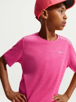 Rose rythème - T-shirt Nike Miler Dri-FIT à manches courtes