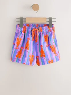 Rose/Lilac - Short de bain imprimé (3mths-7yrs)