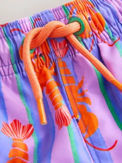 Rose/Lilac - Short de bain imprimé (3mths-7yrs)