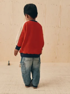 Rouge 1982 - Sweat imprimé All-over Col rond (3mois -7ans)