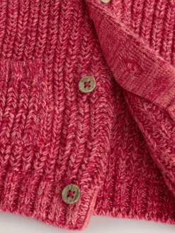 Rouge - Cardigan bébé en maille Mon premier Noël