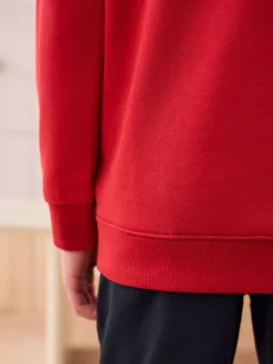 Rouge - Chandail scolaire à col roulé (3-17ans)