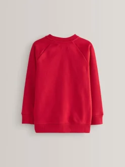 Rouge - Chandail scolaire à col roulé (3-17ans)