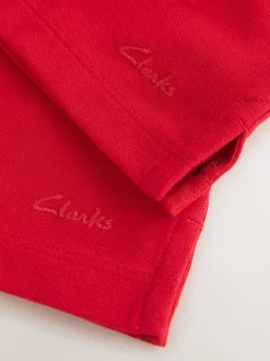 Rouge - Clarks Lot de 2 polos scolaires à manches courtes