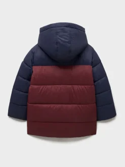 Rouge - Doudoune d’épaisseur moyenne Crew Clothing Color-block