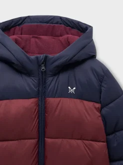 Rouge - Doudoune d’épaisseur moyenne Crew Clothing Color-block