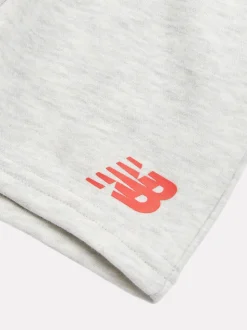 Rouge - Ensemble New Balance sweat à capuche et short 100% coton enfant