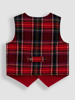 Rouge - Ensemble 3pièces avec gilet et chemise JoJo Maman Bébé
