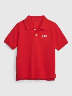 Rouge - Gap Polo Manches courtes Logo Pique (Nouveau-né-5ans)
