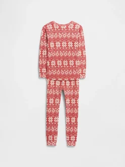 Rouge - Gap Pyjama de Noël Fair Isle assorti (6mois5ans)