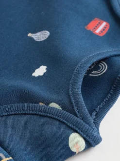 Rouge - Lot de 5 bodies à manches longues Bébé London