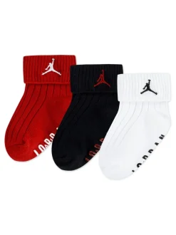 Rouge - Lot de 3 paires de chaussettes à pinces côtelées Jordan Essentials